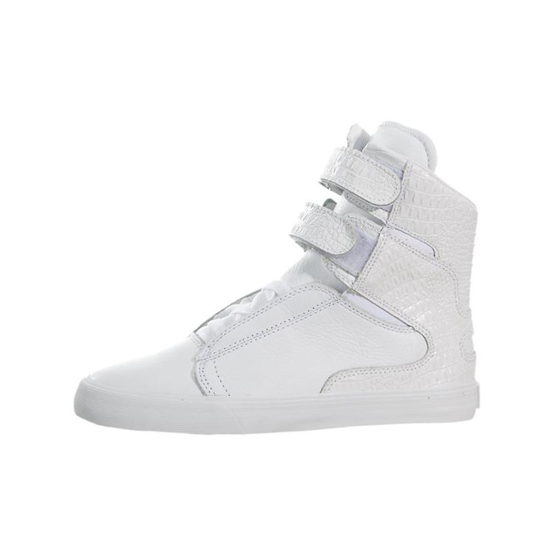 Zapatillas Altas Supra Argentina Mujer - SOCIETY II Blancas Gris (ATROS-9542)